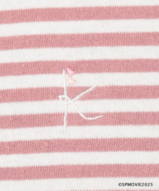 組曲 KIDS 【80-100㎝】シナぷしゅトロピカルボーダー Tシャツ ピンク