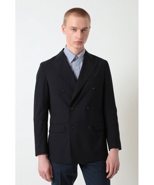 DAKS ウールダブルブレストジャケット ラベンダー