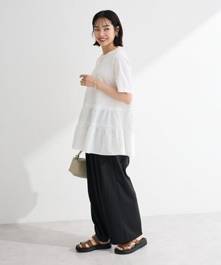 Green Parks 裾ドッキングプルオーバー Off White