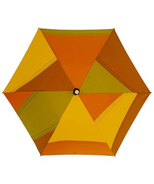 +RING 【限定/日本製】レディース向け パッチワーク プラスリング 折傘50cm ORG SR319 オレンジ