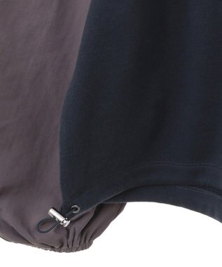 AMERICAN HOLIC 異素材ギャザースリーブミニ裏毛プルオーバ Navy