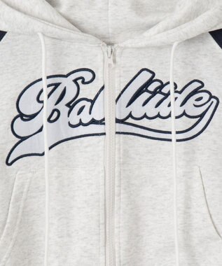 WEGO カレッジロゴラグランジップパーカー ネイビー