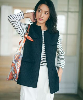 23区 【Oggi4月号掲載/洗える】シルキーストレッチ パラシュートパンツ アイボリー系