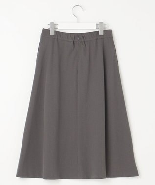 J.PRESS LADIES L 【洗える・セットアップ対応】Tricot フレア スカート スレート系