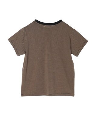 AMERICAN HOLIC 刺繍ロゴボーダープルオーバー Mocha