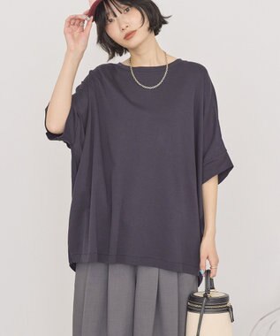 AMERICAN HOLIC 異素材コクーンプルオーバー Navy