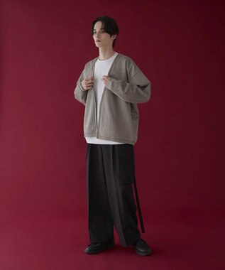 WEGO 【2点SET】フェイクスウェードアンサンブルカーディガン ベージュ