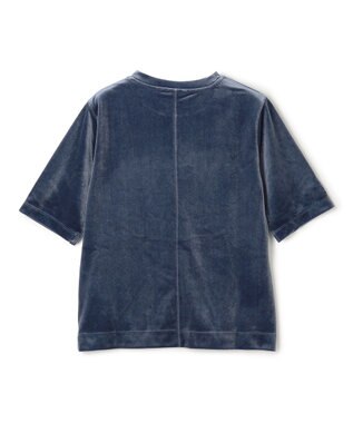 UNFILO ストレッチベロア Tシャツ ブルーグレー