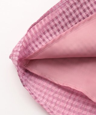 組曲 KIDS 【100㎝】ギンガムサッカー ワンピース ラズベリー