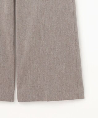 自由区 【WEB限定カラーあり・撥水加工・洗える】TRギャバストレート パンツ モカ