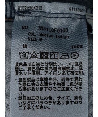 earth music&ecology ウ゛ィンテージ加工テーパードデニム Medium Indigo