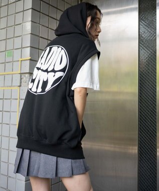 WEGO 【ユニセックス着用ITEM/MLサイズ展開】ノースリジップパーカー ブラック