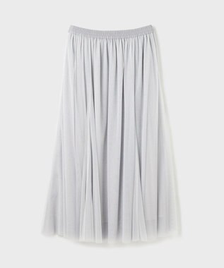 GRACE CONTINENTAL ラメチュールスカート シルバー