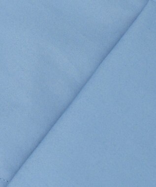 uncrave コットンクロスプレーン ペプラムジレブラウス サックス