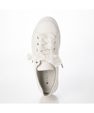 MODE ET JACOMO <carino>【レイン対応】【軽量】リボンスニーカー ホワイト