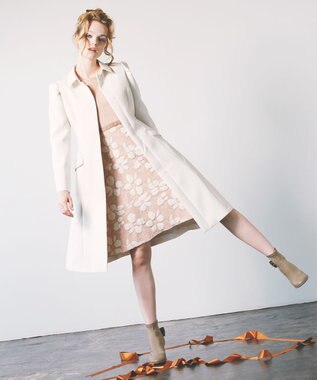 TOCCA 【洗える】CANVAS STORY ステンカラーコート アイボリー系