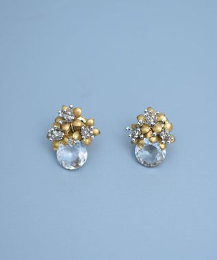 monshiro ウィンターコスモスグラスピアス