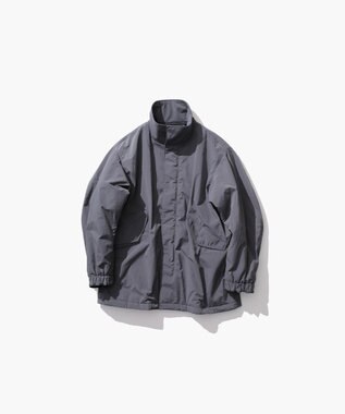 ATON TECHNO COTTON | リサイクルウールパテッドショートモッズ - UNISEX CHARCOAL GRAY