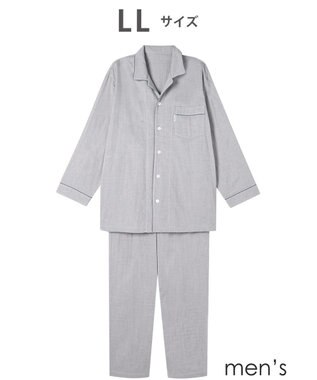 ワコール／睡眠科学 パジャマ 長袖 長ズボン 綿100%(本体) 三重ガーゼ メンズ YGX568 睡眠科学／ワコール