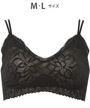 WACOAL 【GOCOCi ゴコチ】 ブラレット アウターにひびきにくい 肌あたりのやさしいレース ワイヤレス ブラジャー ノンワイヤーブラ レディース CGG297 /ワコール