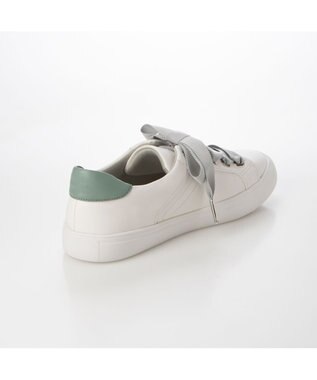 MODE ET JACOMO <carino>【レイン対応】【軽量】リボンスニーカー ホワイトコンビ