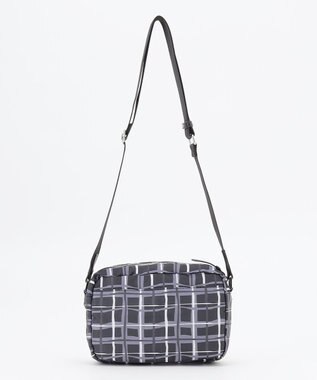 Y'SACCS ドローイングチェック ショルダーバッグ ブラック