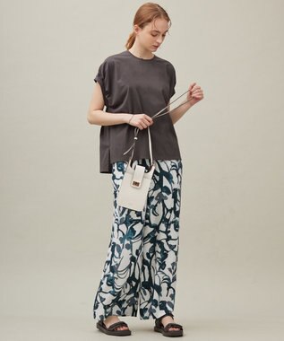 23区 【SACRA】プレーティングクロス カットソー チャコールグレー系