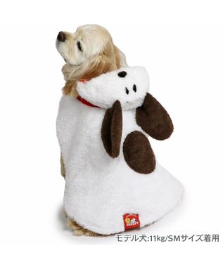 PET PARADISE スヌーピー ポンチョ 中型犬 ホワイト