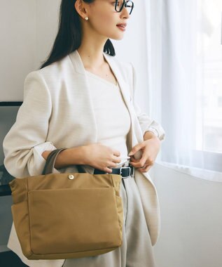 TOPKAPI 【Breath TOPKAPI】ナイロン 多機能 2way トートバッグ / 撥水 キャメル