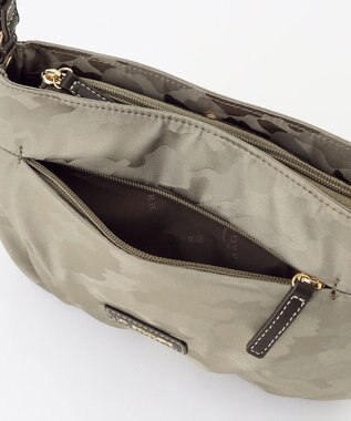 LA BAGAGERIE シャドージャカード ショルダーバッグ グレージュ