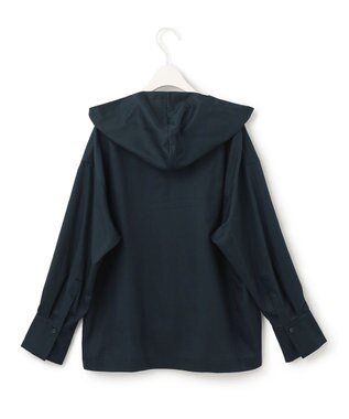 ICB 【洗える】コットンサテン プルオーバーブラウス パイングリーン系