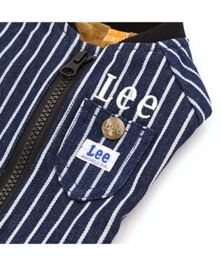 PET PARADISE Lee ブルゾン ストライプ 小型犬 ネイビー×ホワイト