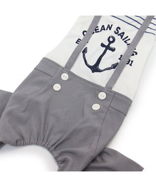 PET PARADISE ペットパラダイス エコメイド 天竺 パンツつなぎ 《マリン柄》 小型犬 マリン柄