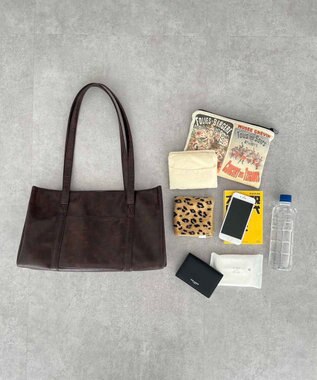 CRAFT STANDARD BOUTIQUE ヴィンテージライクスクエアトートバッグ Brown