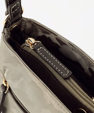 LA BAGAGERIE シャドージャカード ショルダーバッグ グレージュ