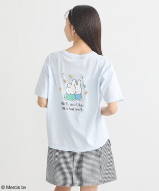 earth music&ecology ｍｉｆｆｙ／ｅａｒｔｈ　ミッフィーフレンズレギュラーＴ Light Blue