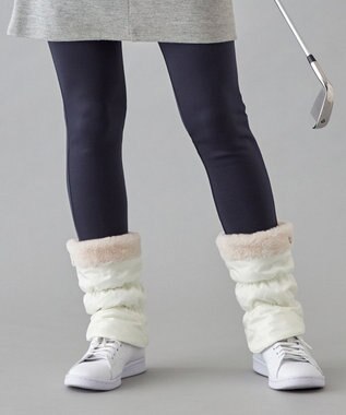 23区GOLF ショート丈が初登場！【WOMMEN】【撥水】ショート レッグウォーマー ホワイト系
