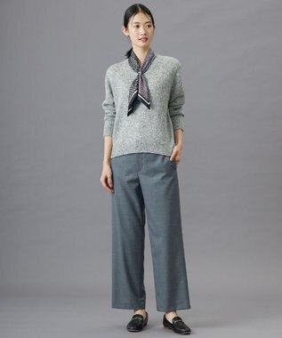 J.PRESS LADIES 2WAY ライン スカーフ リング シルバー系