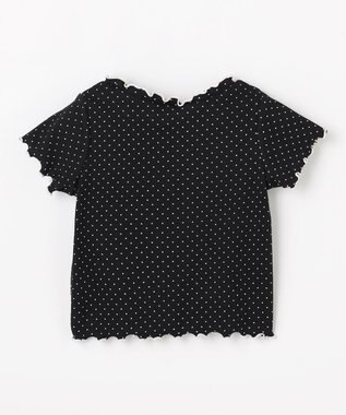 ANY KIDS 【一部店舗/WEB先行販売アイテム】ドット×リボン 半袖Tシャツ ブラック