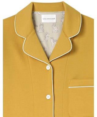 une nana cool 【綿混】ハイゲージダブルエアー 長袖開襟パジャマ MADE WITH LIBERTY FABRIC