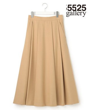 23区 【23区 | 5525gallery】ウールストレッチ フレア スカート ベージュ系