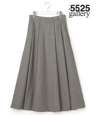 23区 【23区 | 5525gallery】ウールストレッチ フレア スカート グレー系
