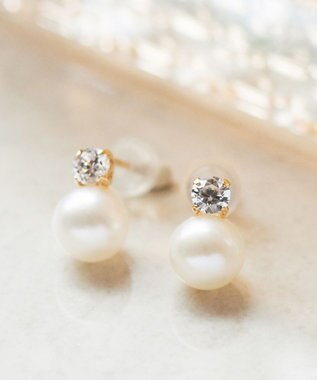 Phoebe 【K10】ジュエルパールピアス ゴールド