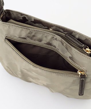 LA BAGAGERIE シャドージャカード ショルダーバッグ グレージュ