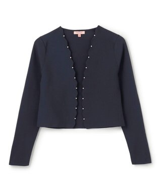 TOCCA 【洗える】SCALLOP ボレロ ネイビー