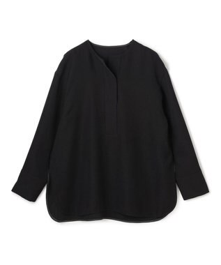 UNFILO 【セットアップ着用可】ドライダブルクロス スキッパーブラウス