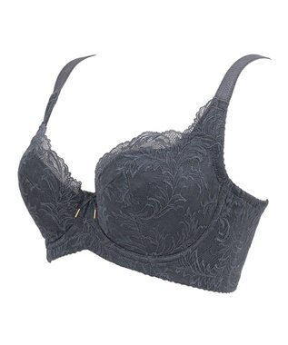 BRADELIS New York 【BRADELIS New York / コンパクト補整ブラ】サポートバックラインブラ22A1 チャコール