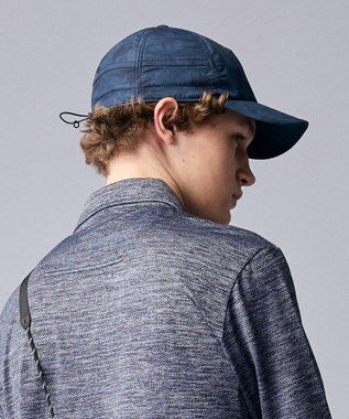 JOSEPH ABBOUD MOUNTAIN 【ECO撥水・軽量・パッカブル】エンボスストレッチプリント キャップ ネイビー系5