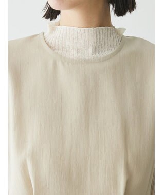 Green Parks AnriettMusee ノースリーブタックペプラムブラウス Beige