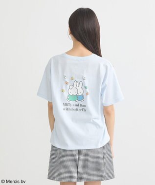 earth music&ecology ｍｉｆｆｙ／ｅａｒｔｈ　ミッフィーフレンズレギュラーＴ Light Blue